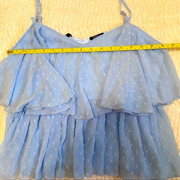 BNT BUFFALO DAVID BITTON Dew Drop Layered Ruffle Tank Top - Size: XS - Picture 8 of 11